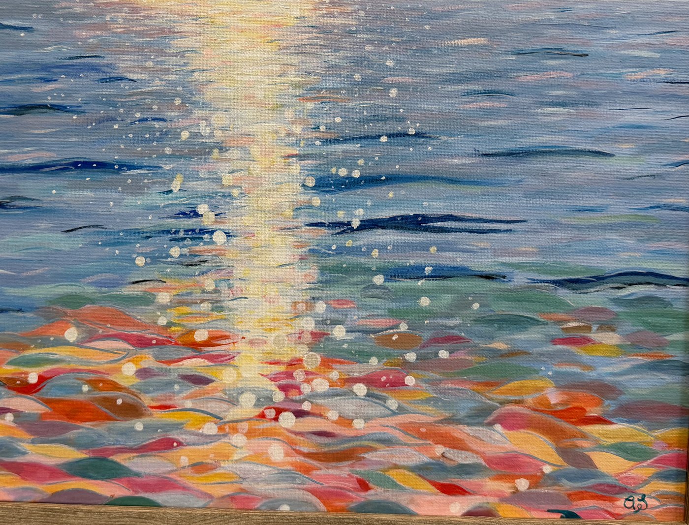First Light Reflecting off Ocean