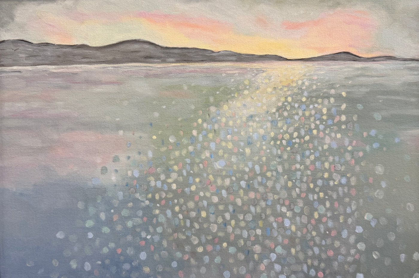August Sunset behind the Mountains